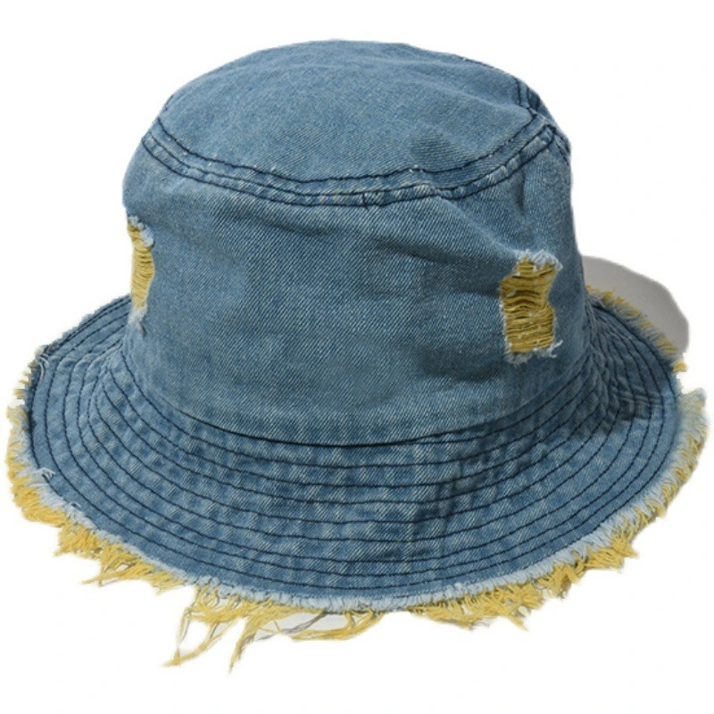 Fashion Cool Denim Men Women Wholesale Custom Logo Bucket Cap Hat