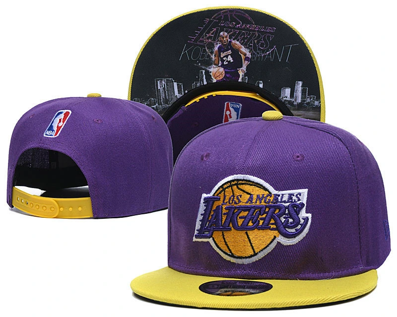 Wholesale Los Angeles Lakers Official Team Embroidery Basketball Snapback Baseball Cap Hat