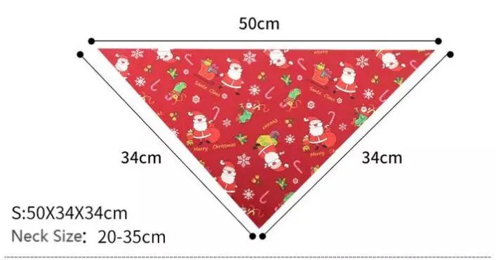 Lovely Colorful Cute Custom Cotton Christmas Halloween Adjustable Triangle Pet Bandana Pet Scarf