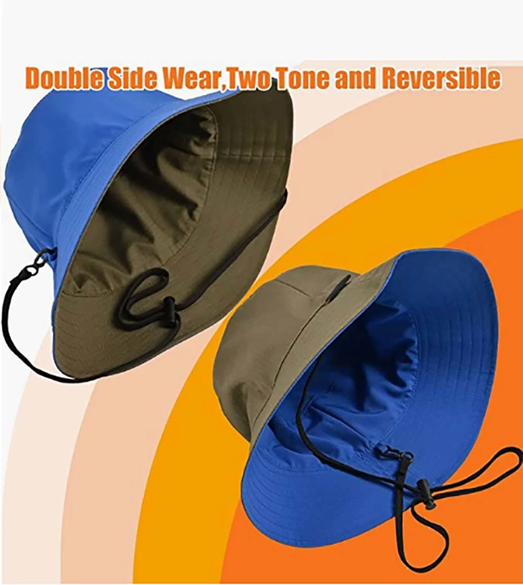 Quality Summer Sun Protective Waterproof Reversible Foldable Fisherman Bucket Hat