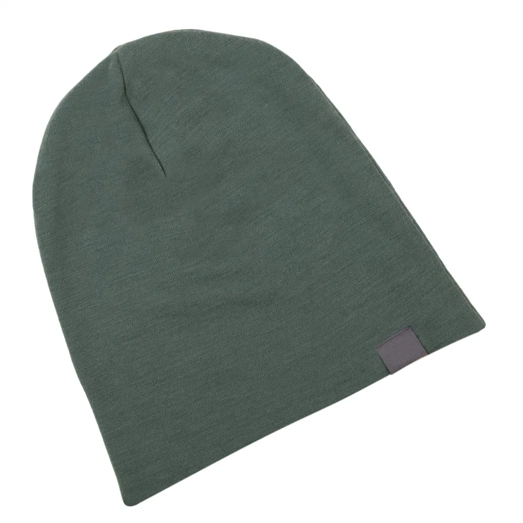 High Quality Custom Logo Personalized Hat Fisherman 100% Wool Merino Beanie