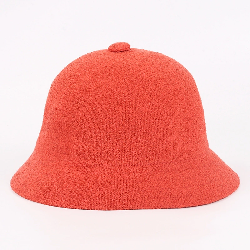 Wholesale Spring Autumn Fashion Multicolor Plain Terry Bucket Hat Fisherman Hat for Adults