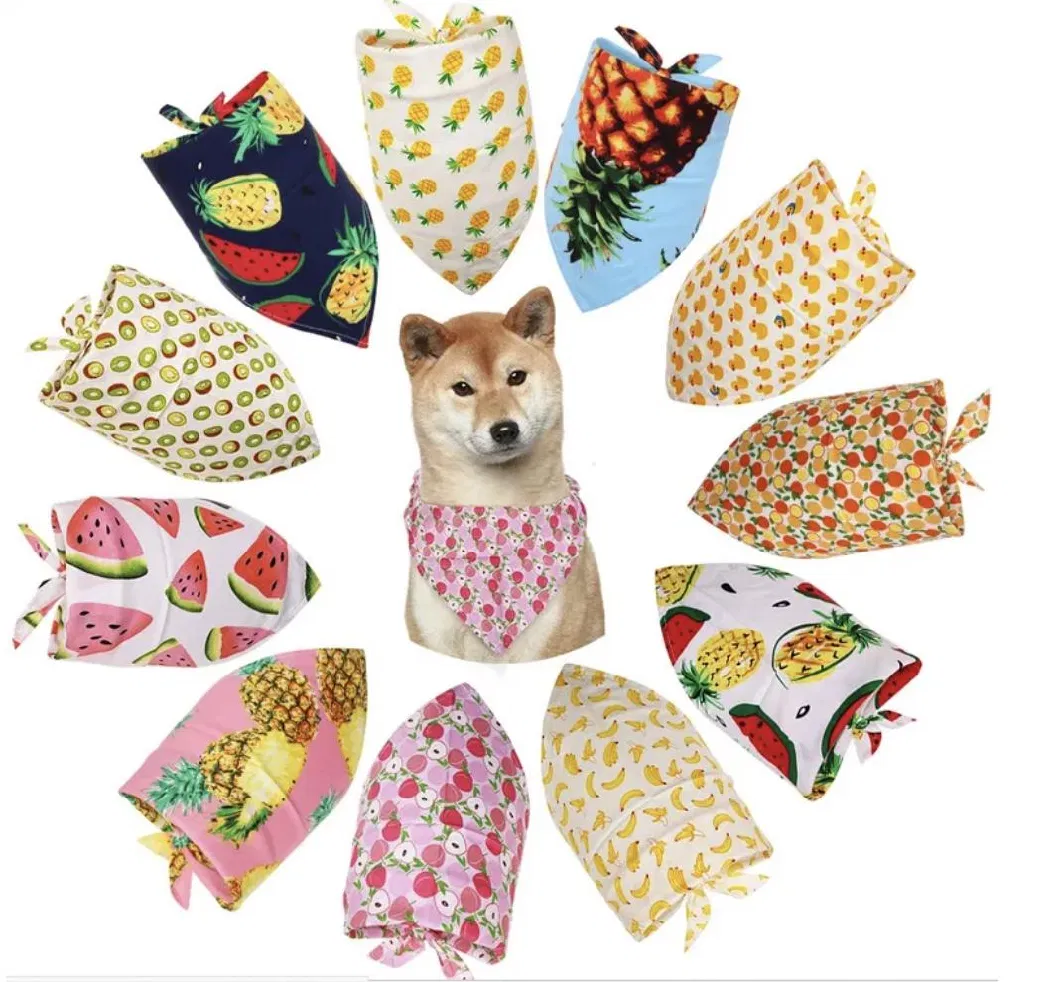 Wholesale Personalized Triangle Pet Dog Bib Custom Printed Bandana