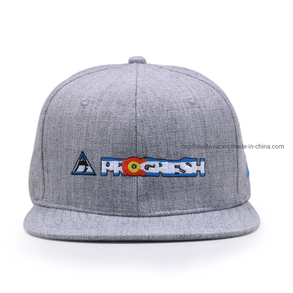 Cheap Custom Unisex Fashion High Quality 6 Panel Plain 100% Cotton Blank Snapback Cap Unstructured Embroidery Logo Snapback Cap