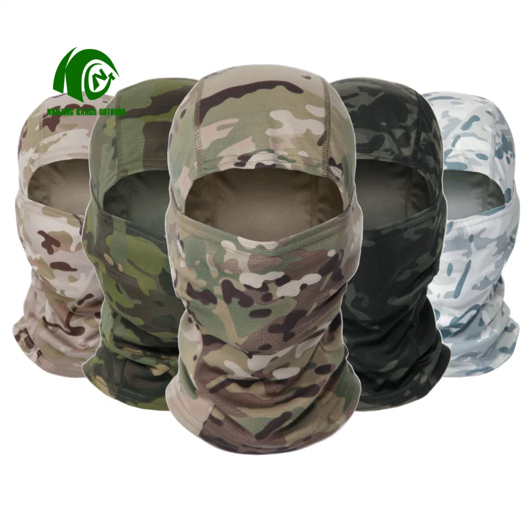 Kango Military Tacical Army Outdoor Camouflage Breathable Custom Print Balaclava Motorcycle Full Face Balaclava