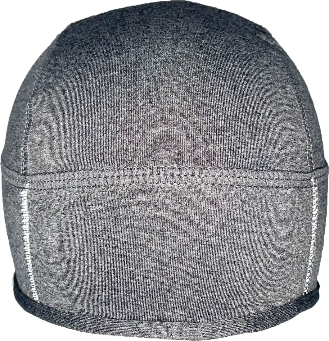 Grey Melange Blank Reflective Cycling Beanie Hats