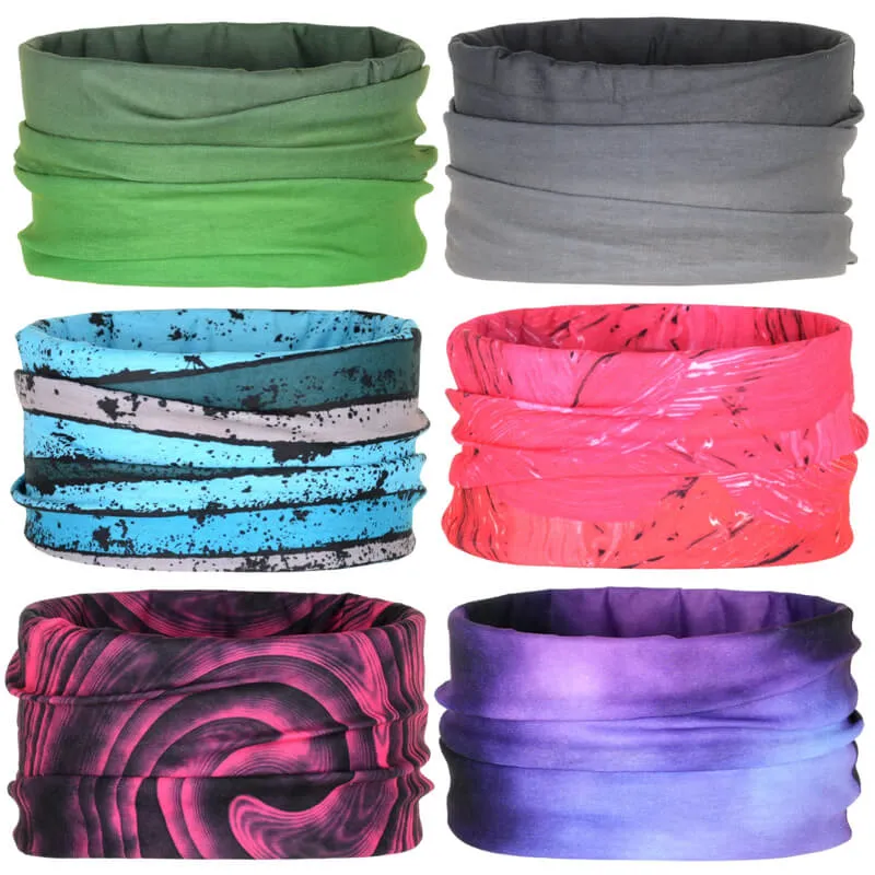 Wholesale Fashion Sport Fishing Multifunctional Headwear Bandana Neck Gairter Tube Scarf