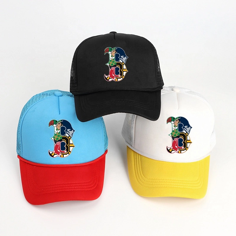 OEM Custom High Quality 5 Panel Adult Fashion Rope Design Foam Mesh Printing Trucker Cap Sublimation Logo Bulk Trucker Hat