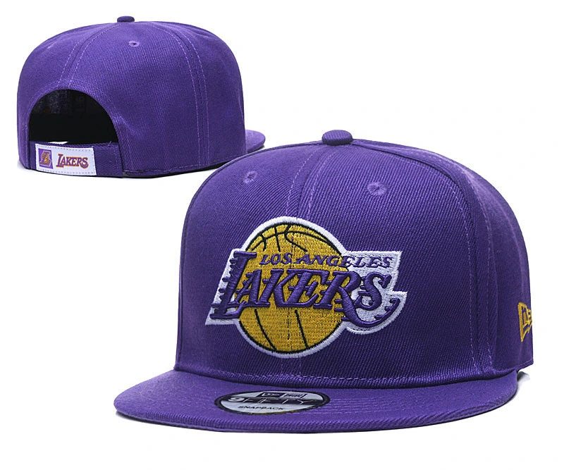 Wholesale Custom Cheap Los Angeles Lakers Official Team Mitchell Ness Embroidery Adjustable Basketball Snapback Baseball Caps Hat