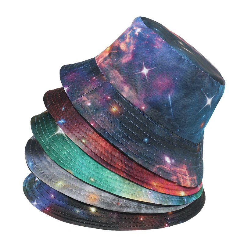 2022 Custom Tie -Dye Polyester Summer Bucket Hats with Your Own Logo