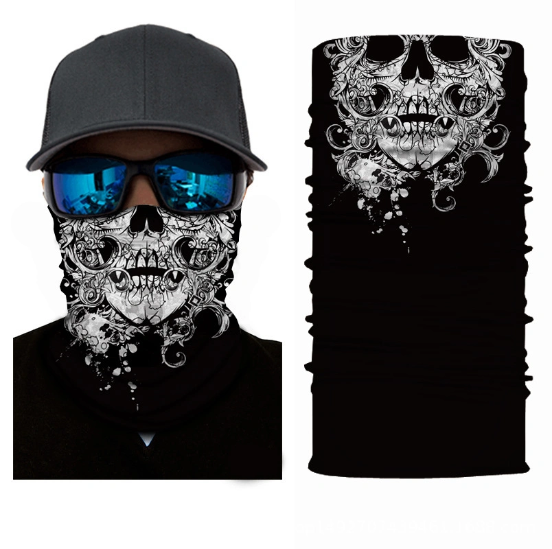 Skull Half Face Series Seamless Magic Headscarf/Bandana