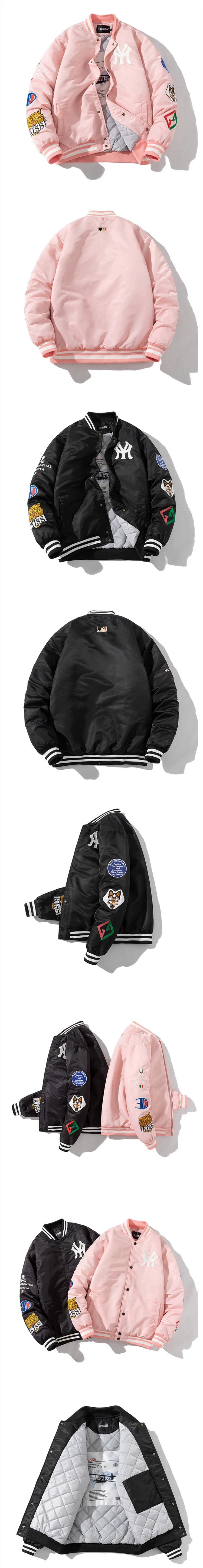 Men Baseball Jacket Jackets Baseball Satin Baseball Jacket