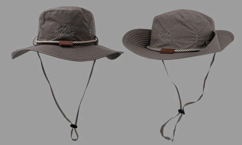 Wholesale Personalized Logo Safari Plain Bucket Hat