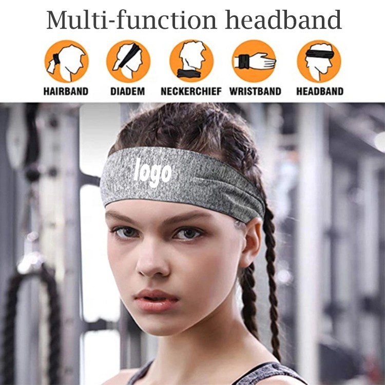 Custom Logo Designer Gym Long Bandana Hair Bands Sport Cotton Fashion Headbands for Man