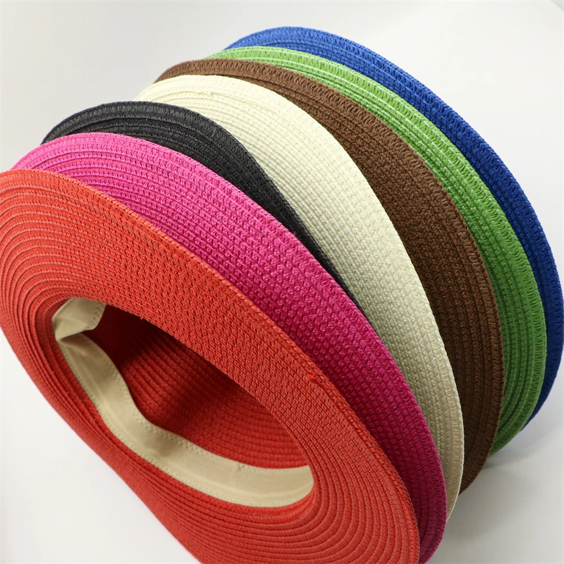 Wholesale Custom Logo Plain Summer Beach Floppy Sun Gorras Panama Straw Hats