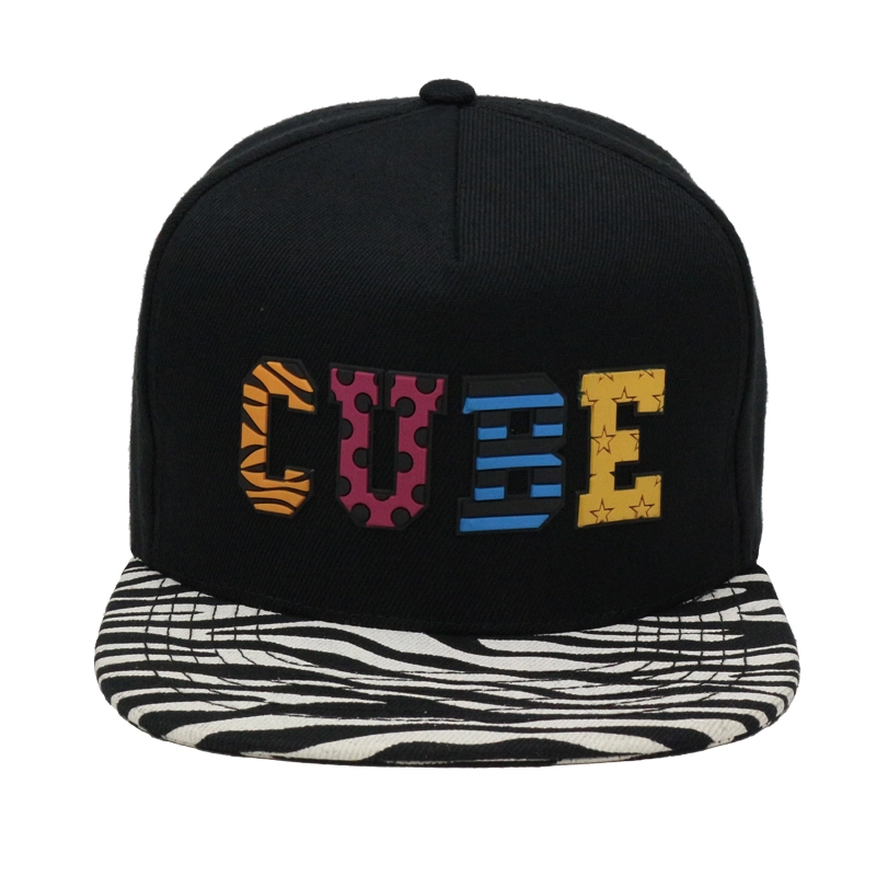 Custom Multi Color Match Flat Silicon Printed Snap Back Cap with Hip Hop Man and Women Baseball Cap