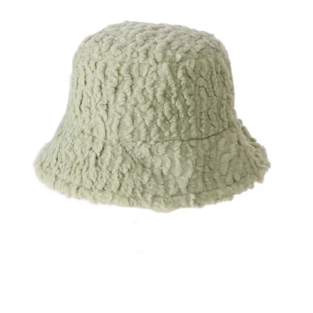 Wholesale Custom Winter Thickened Warm Terry Unsix Bucket Hat Fisherman Hat for Outdoor Activities
