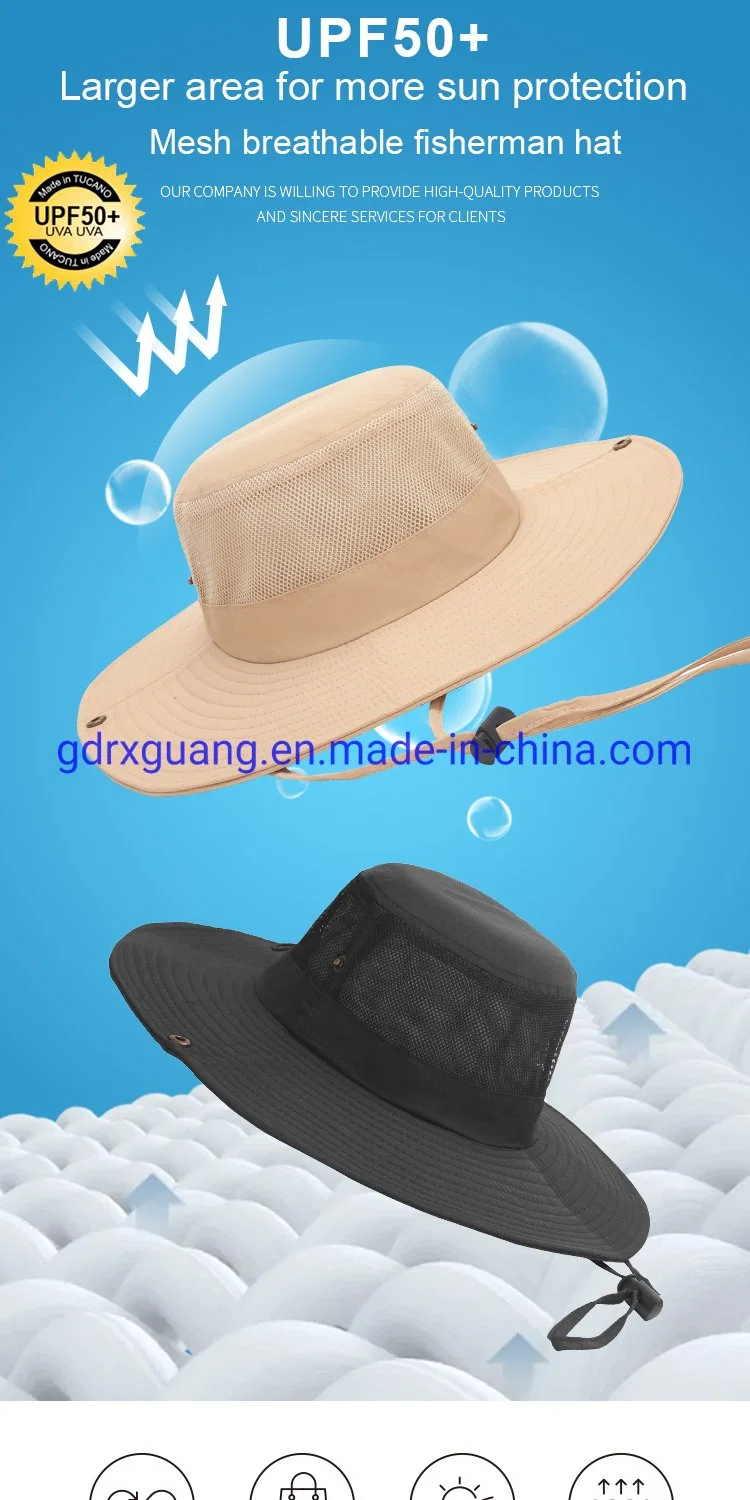 Outdoor Wide Brim Protection Waterproof Breathable Bucket Hat for Women Men