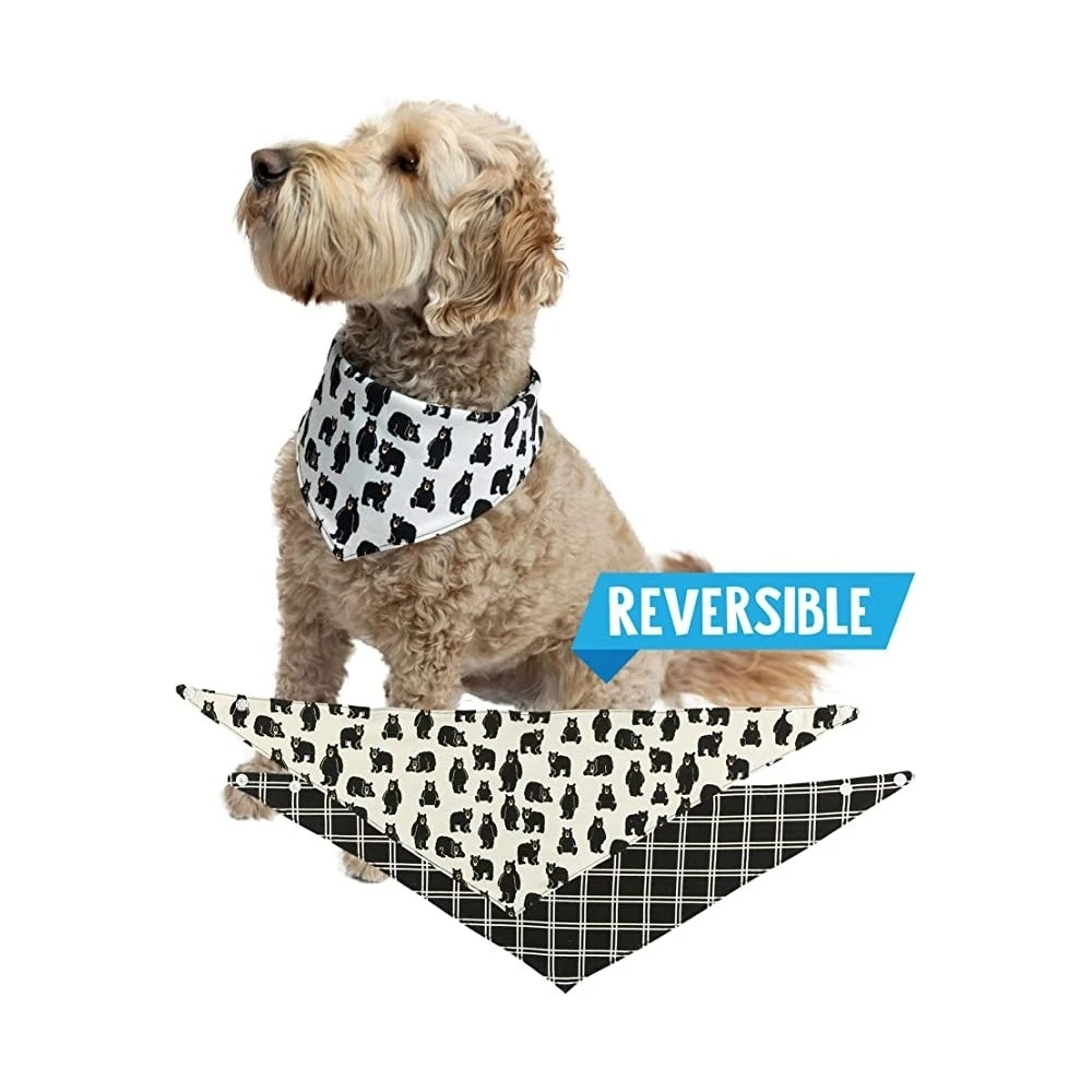 Pet Accessories Triangle Scarf Mouth Water Towel Buttoned Dog Bandana Small Large Dog Teddy Cat