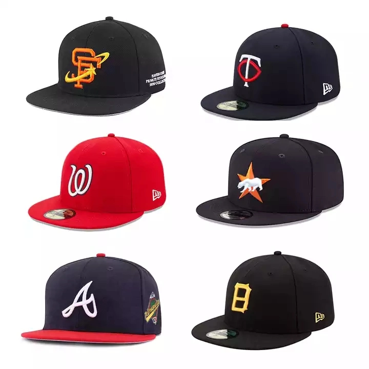 Dephens28 Custom High Quality Style Hip Hop Basketball Caps Fitted Cap Flat Brim Plain Custom Snapback Hat