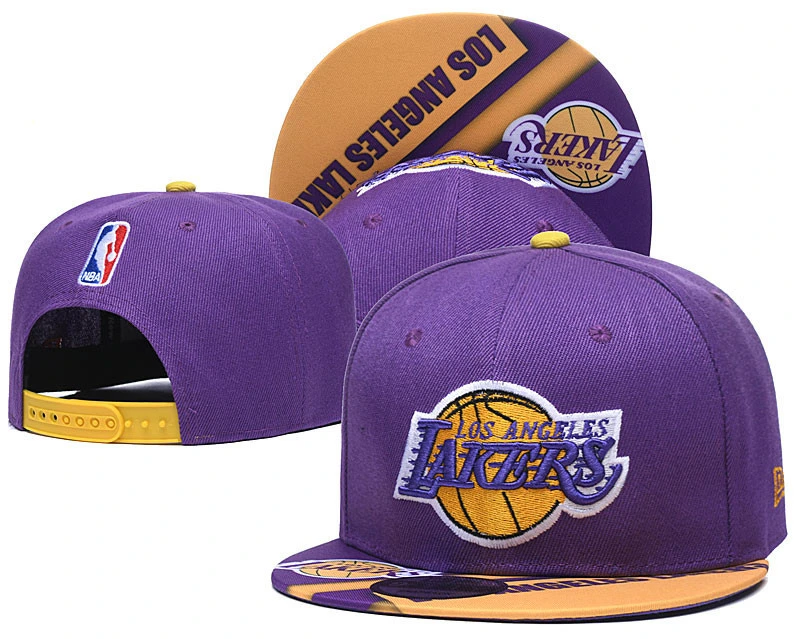 Wholesale Custom Cheap Los Angeles Lakers Official Team Mitchell Ness Embroidery Adjustable Basketball Snapback Baseball Caps Hat