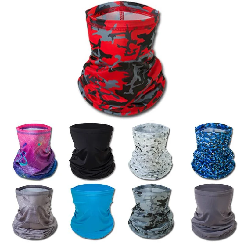 Wholesale Large Quantity Custom Logo RPET Skin Friendly Breathable Multifunctional Neck Gaiter Tube Bandana Scarf