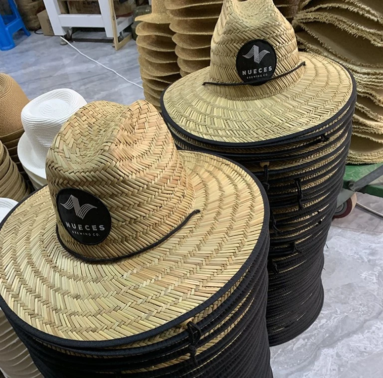 Summer Fedora Straw Hat with Customized Logo