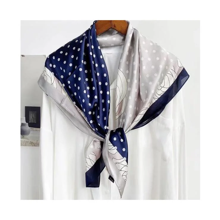 New Design Soft Silk Infinity Neck Bandana Scarf Hijab Scarfs for Women