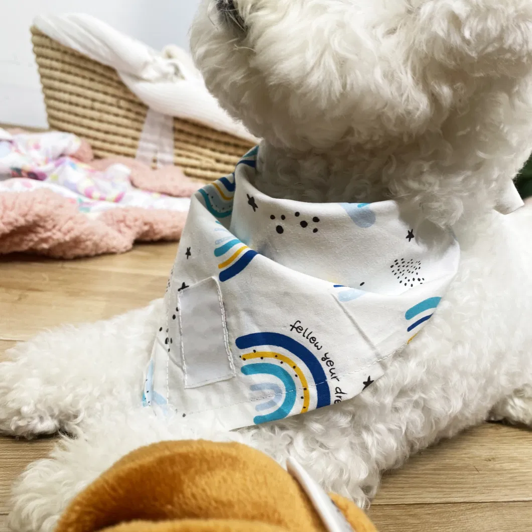 2022 Breathable Puppy Frayed Cotton Soft Summer Bandana