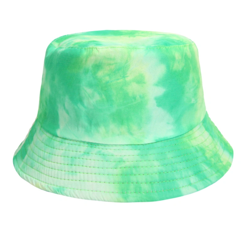 New Painted Tie-Dye Fisherman Hat Men and Women Double-Sided Hats Outdoor Two Wearing Sunshade Casual Bucket Hats