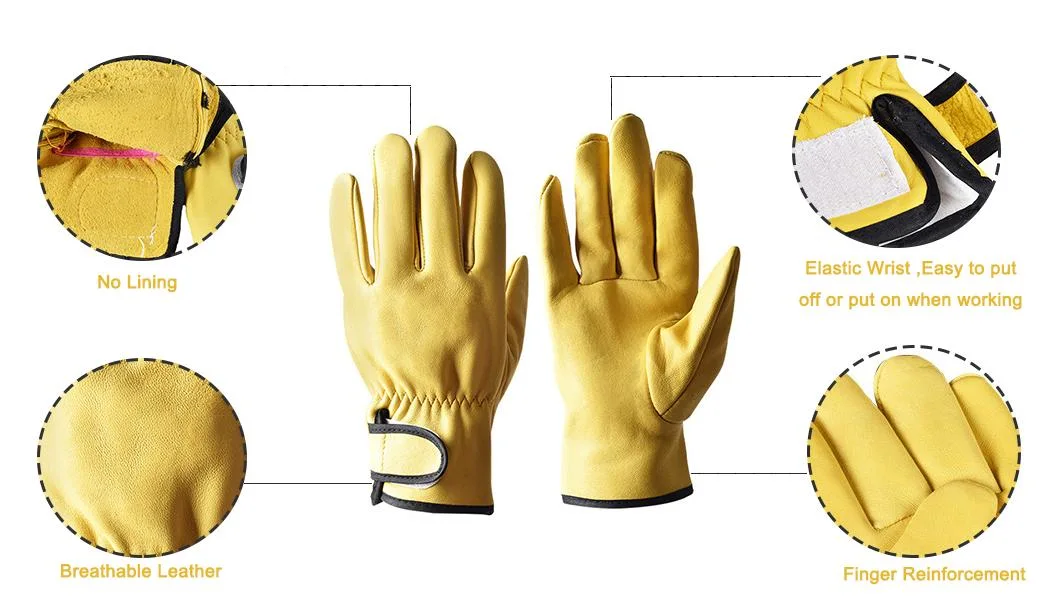 Warm Waterproof &amp; Windproof Heavy Industy Working Leather Safety Gloves