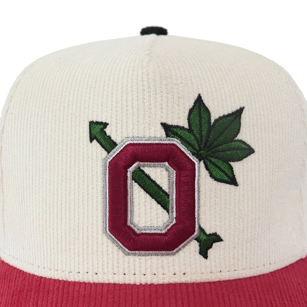 BSCI Wholesale Custom Design Trendy 5 Panel Sport Hat, OEM Embroidery Logo Beige Corduroy Gorras, Classics Baseball Cap