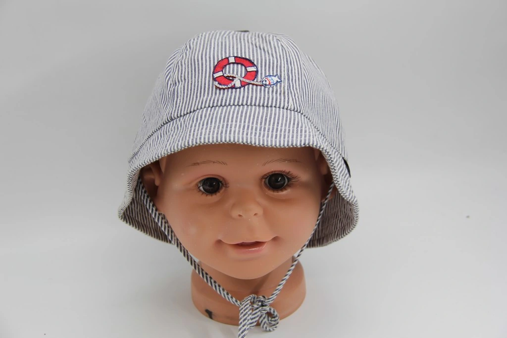 Cute Baby Boy Simple Stripe Bucket Hat