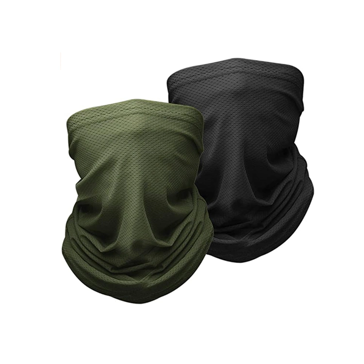New Breathable Mesh Fabric Headscarf Balaclava Face Scarf, Customized Pescar Maschera Seamless Neck Tube Bandanas Head Wraps for Hiking Fishing Camping