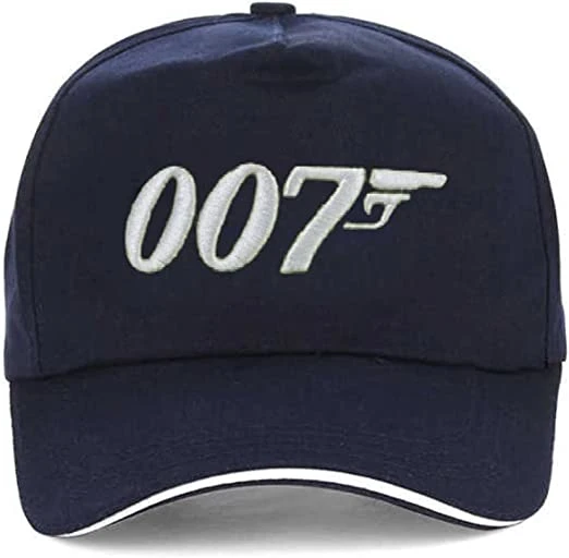 Wholesale Baseball Cap for Men and Women, 007 Movie Hat Fashion Adjustable Embroidery Trendy Dad Hat Curved Brim Snapback