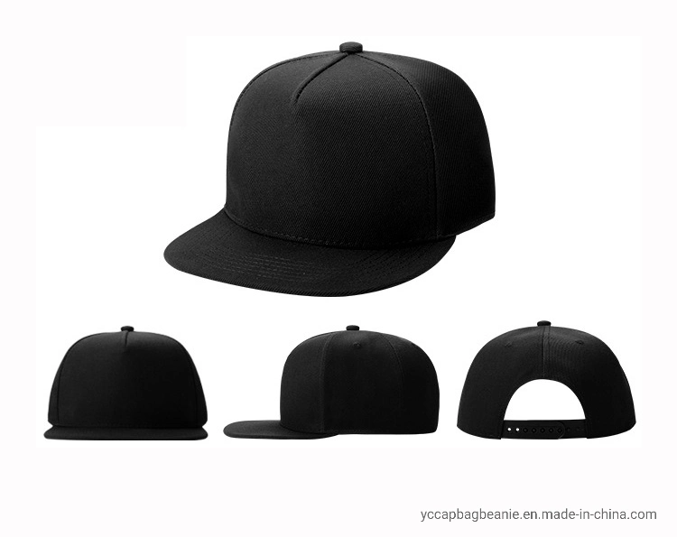 Good Quality 5 Panel Snapback Flat Brim Hat/Cap