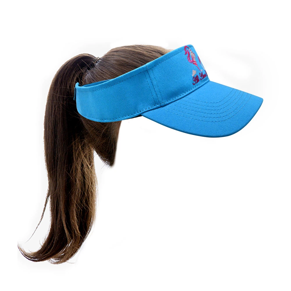 Soft Outdoor Wide Long Polyester Blank Sport UV Protection Sun Visor Cap Hat