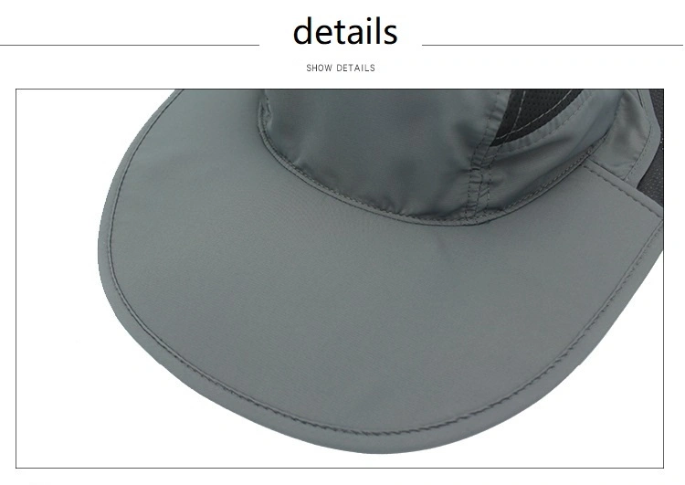 Custom Men&prime;s Sun Visor Breathable Sunblock UV Protection Fishing Cap Quick Drying Mountaineering Fisherman Basin Hat