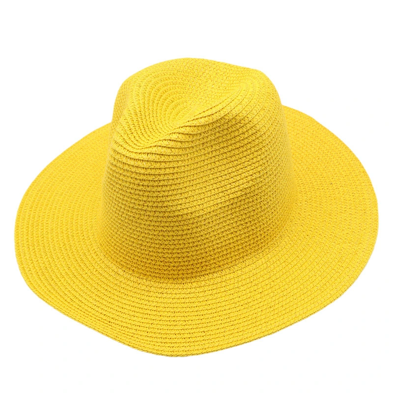 Wholesale Custom Logo Plain Summer Beach Floppy Sun Gorras Panama Straw Hats