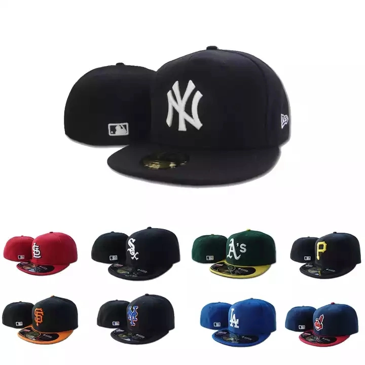 Rts New Style Era Brand Fitted Blank Hat Custom 3D Embroidery Logo Snapback Sports Hats Men Cotton Baseball Cap for Unisex