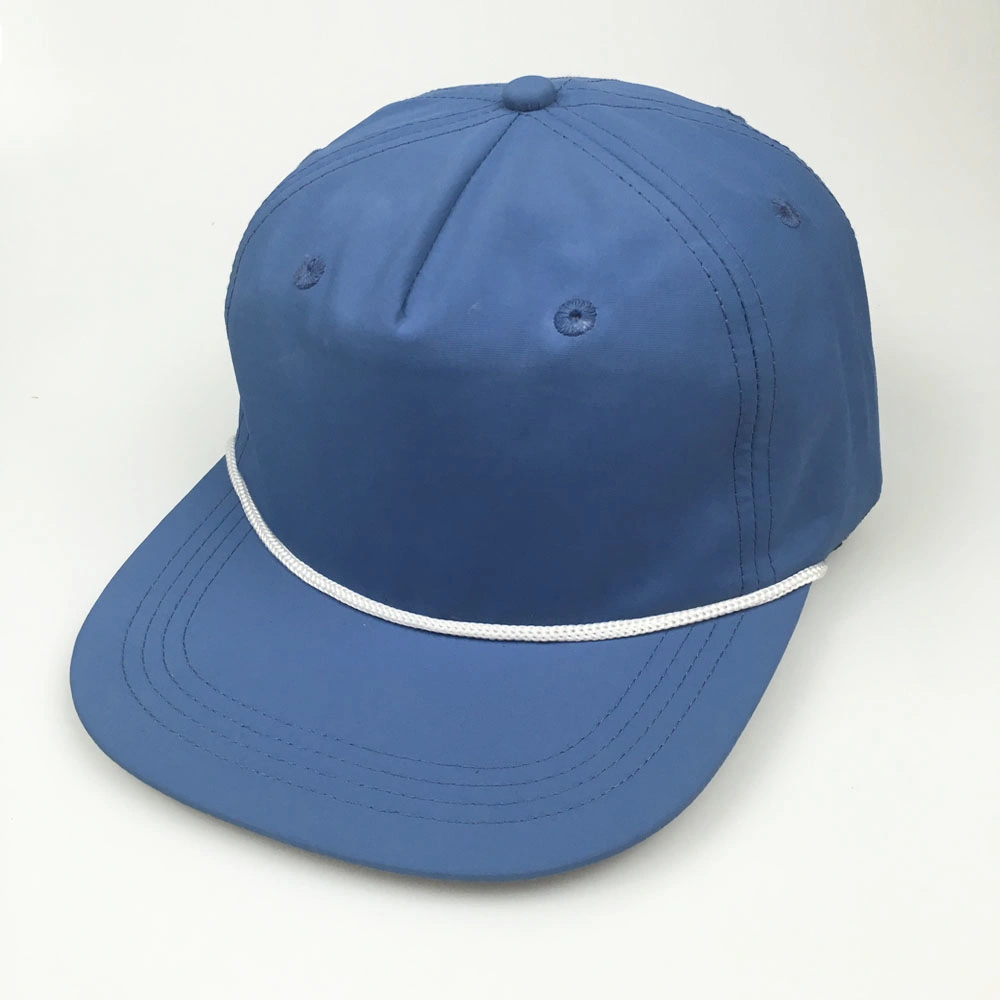 Wholesale 100% Polyester Unstructured Custom 5 Panel Snapback Cap