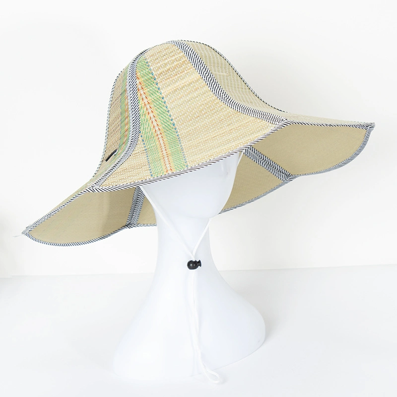 Straw Hat with Cyrstal Customized Baseball Cap with Embroidered Logo