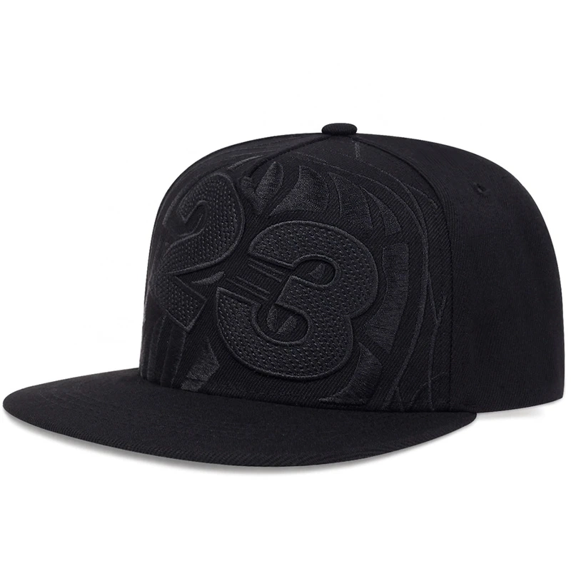 Embroidery Fashion 23 Hip Hop Basketball Cap Cotton Snapback Hat