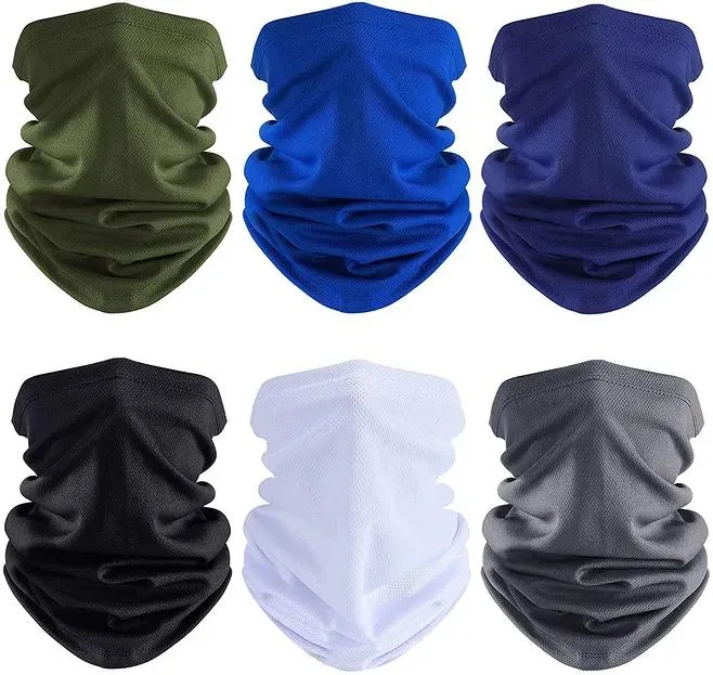 Summer Face Cover UV Protection Neck Gaiter Scarf Comfortable Adjustable Sunscreen Tube Bandana