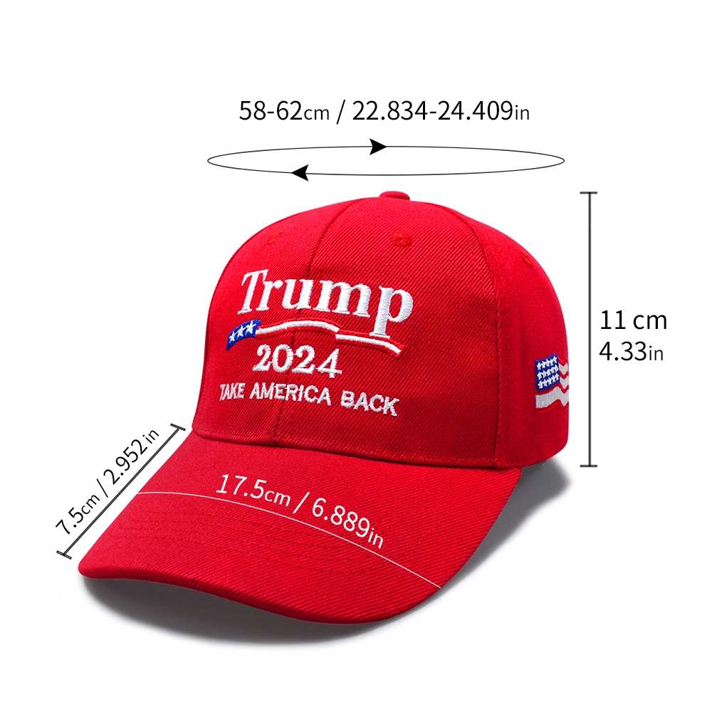 Hot Sale Wholesale 6 Panel Cotton Hats USA Embroidered Election Custom Hat