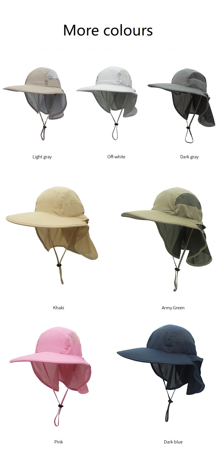 Custom Men&prime;s Sun Visor Breathable Sunblock UV Protection Fishing Cap Quick Drying Mountaineering Fisherman Basin Hat