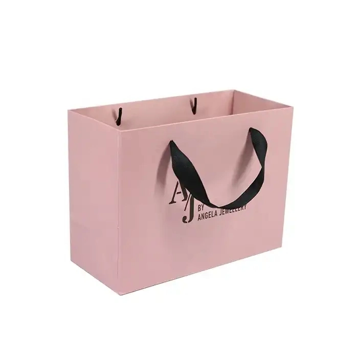 Custom Print Logo Luxury Shopping Gift Paper Bags with Your Own Logo