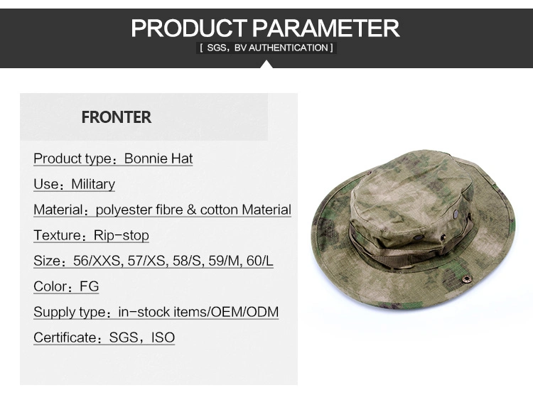 Outdoor Summer Wide Brim Boonie Hat Military Camo Sun Cap