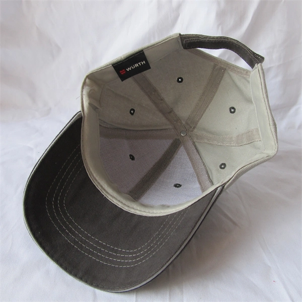 Zp008 Dark Gray and Light Gray 100% Cotton Men Baseball Cap for Promotion