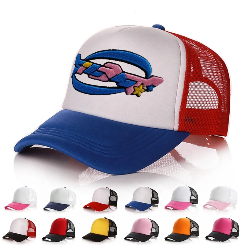 Wholesale 5 Panel Mesh Trucker Cap Baseball Custom Trucker Hat Embroidery Sports Mens Women Vintage Foam Trucker Hat
